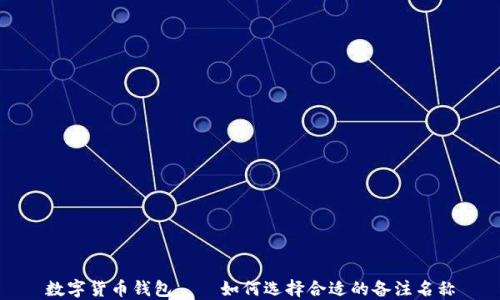 
数字货币钱包——如何选择合适的备注名称